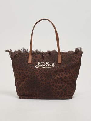1. Borsa donna City in canvas Marrone