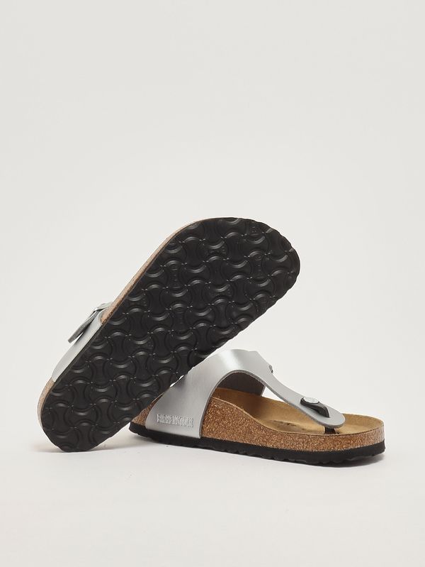 4. Gizeh women's sandal in Birko-Flor Silver Birkenstock 043851