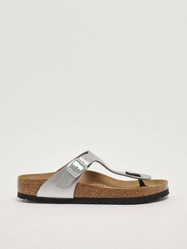1. Gizeh women's sandal in Birko-Flor Silver Birkenstock 043851