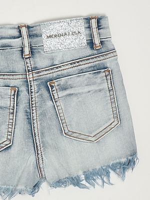 3. Mädchen-Shorts aus Baumwollmischung Denim