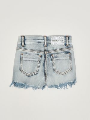 2. Mädchen-Shorts aus Baumwollmischung Denim
