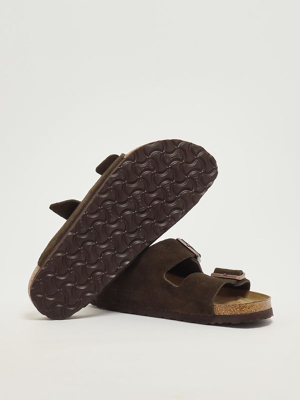 4. Arizona Soft Footbed suede sandals Moka Birkenstock 951313