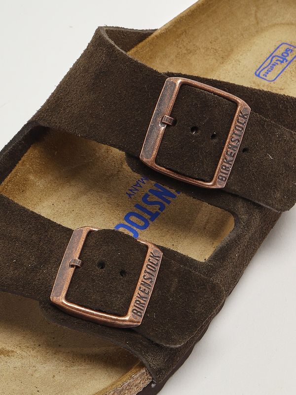 5. Arizona Soft Footbed suede sandals Moka Birkenstock 951313