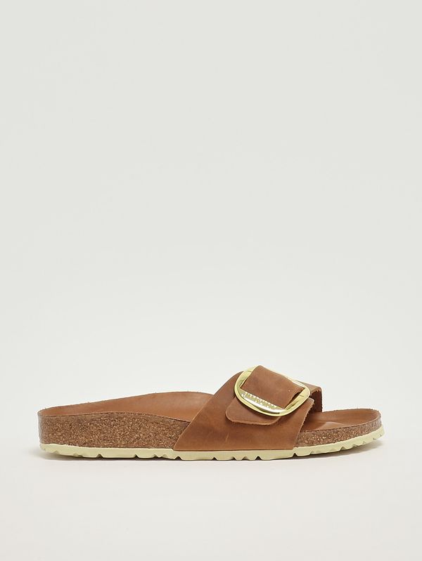 1. Sandale femme Madrid Big Buckle en cuir huilé Cognac Birkenstock 1006525