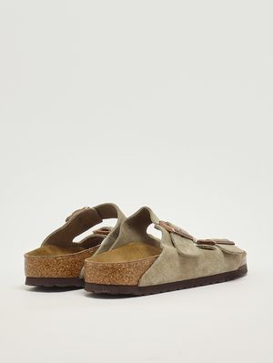 3. Arizona Soft Footbed suede sandals Taupe