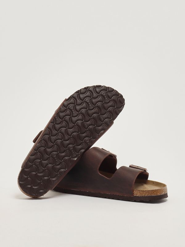 4. Sandalo Arizona Soft Foot Bed in pelle oliata Testa Di Moro Birkenstock 452763