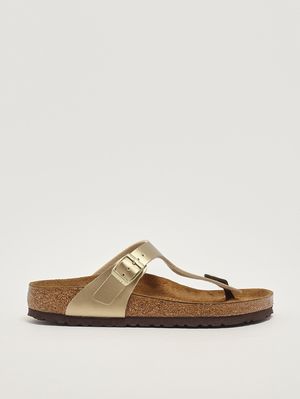 1. Damen-Sandale Gizeh aus Birko-Flor Gold