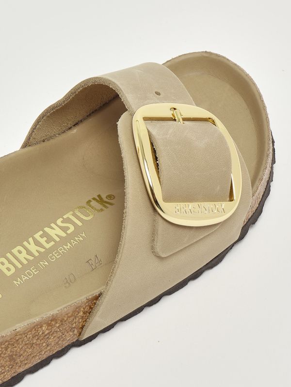 5. Sandalo donna Madrid Big Buckle in pelle oliata Tabacco Chiaro Birkenstock 1030467