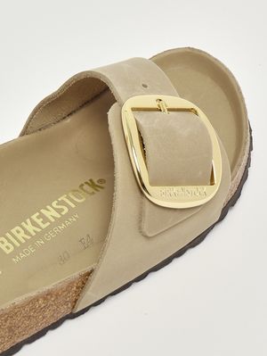 5. Sandalo donna Madrid Big Buckle in pelle oliata Tabacco Chiaro