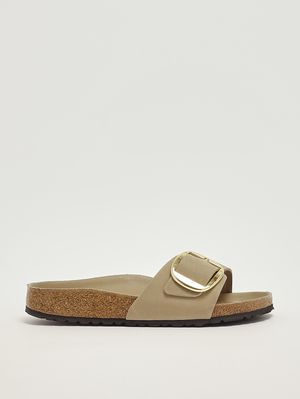 1. Sandalo donna Madrid Big Buckle in pelle oliata Tabacco Chiaro