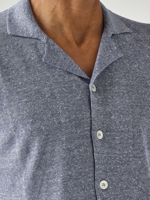 5. Men's cotton and linen tricot sweater Avio Melange Gran Sasso 5718418637