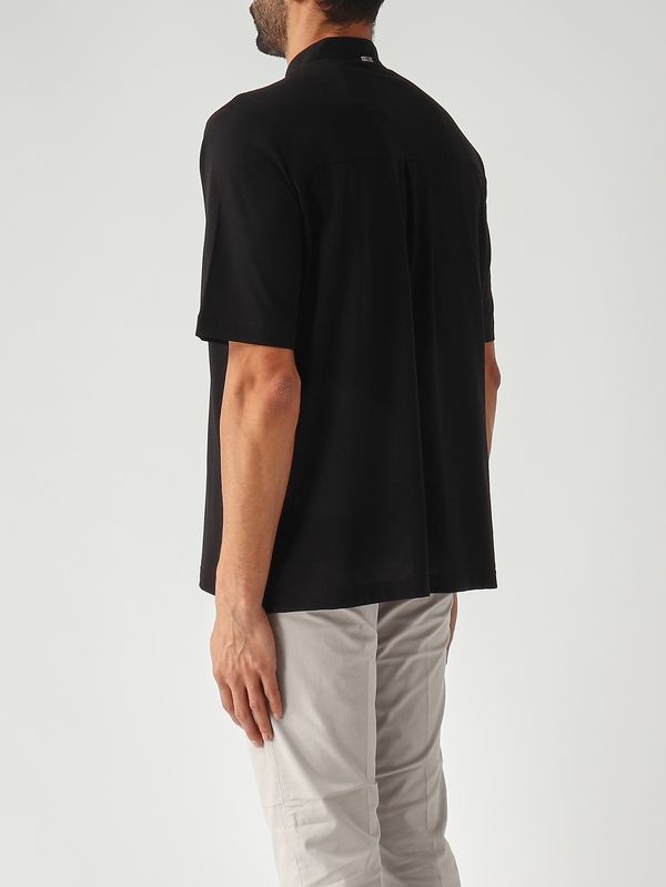 4. T-shirt homme en jersey crêpe voile Noir Herno jpl00143u52005