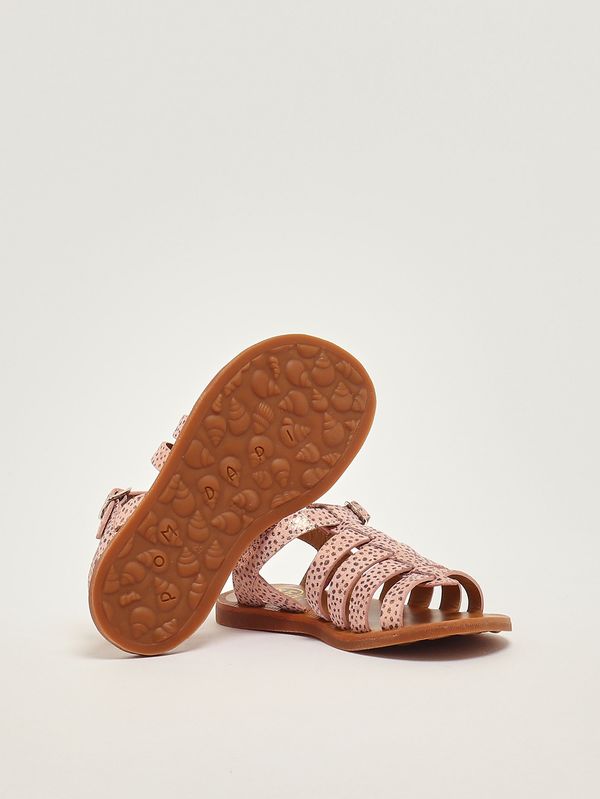 4. Mädchen-Sandalen aus Leder Rosa Pom D'api u1faar04