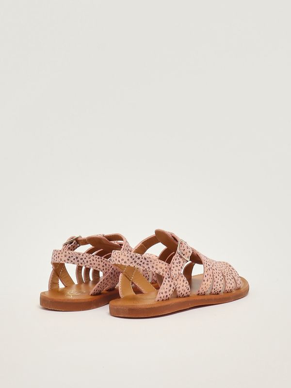 3. Mädchen-Sandalen aus Leder Rosa Pom D'api u1faar04