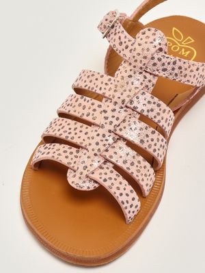 5. Mädchen-Sandalen aus Leder Rosa