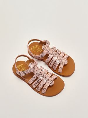 2. Mädchen-Sandalen aus Leder Rosa