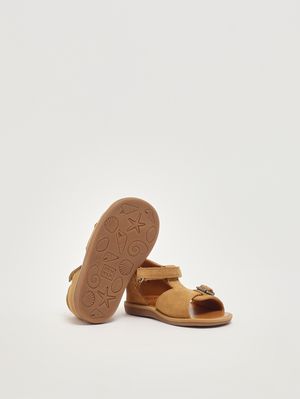 4. Girls' suede sandal Camel