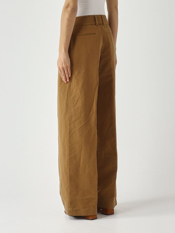 4. Pantalón de mujer de lino y algodón Tabaco PT Torino vlncz00stdpu38l