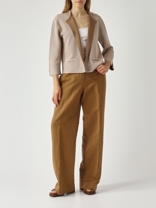 2. Pantalón de mujer de lino y algodón Tabaco PT Torino vlncz00stdpu38l