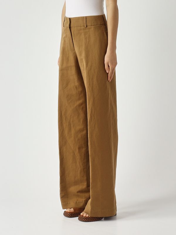 3. Pantalón de mujer de lino y algodón Tabaco PT Torino vlncz00stdpu38l