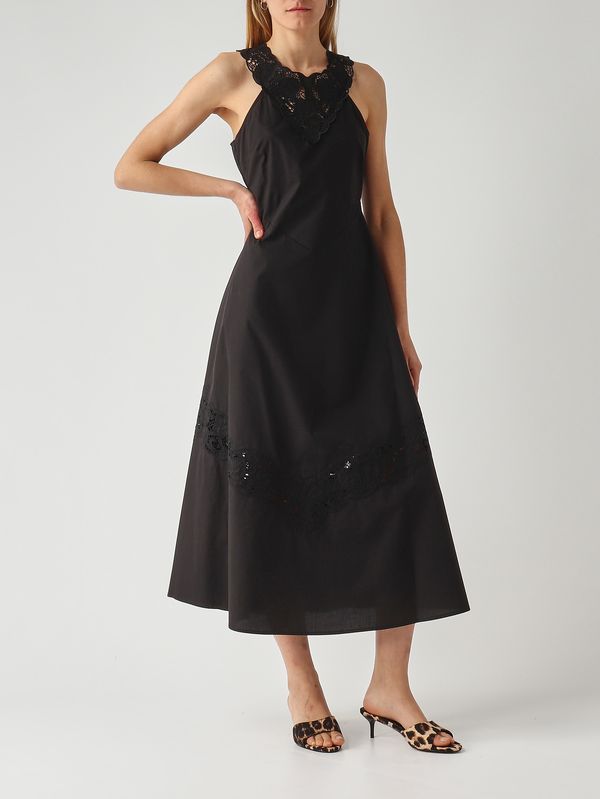 2. Robe en coton pour femme Noir Twinset 261tt2032