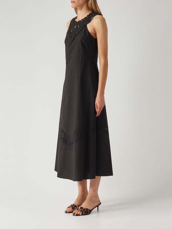 3. Robe en coton pour femme Noir Twinset 261tt2032