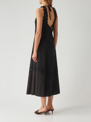 4. Robe en coton pour femme Noir