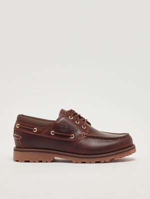 1. Mocassino bambino Authentic 3-Eye Classic Lug in pelle Marrone