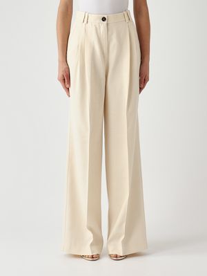 1. Brescelo women's stretch viscose trousers Butter