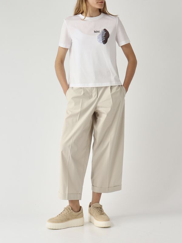 2. Pantalón de danza para mujer de algodón Masilla S Max Mara 2619131043600
