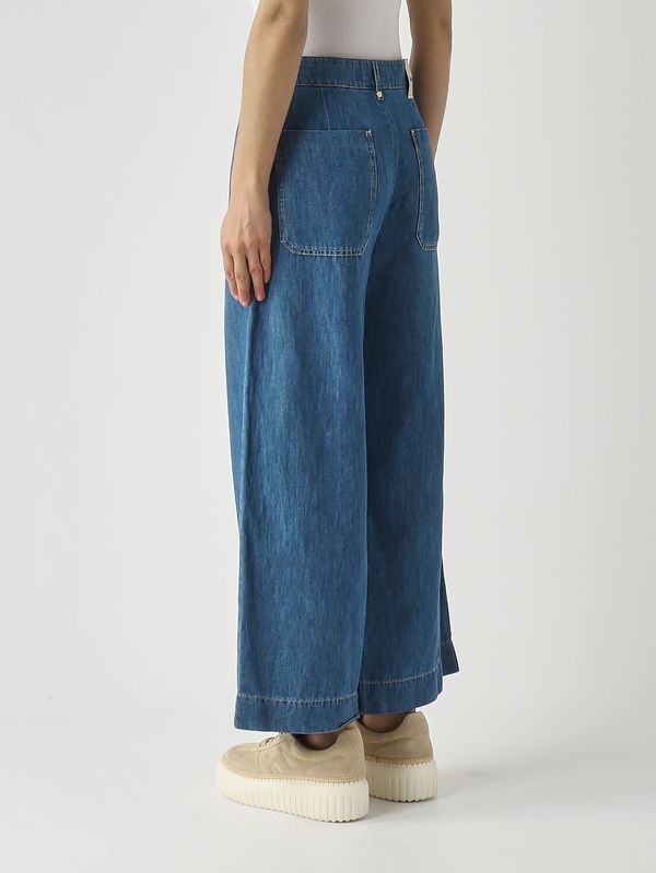 4. Jeans donna Mastice in cotone e lino Denim Medio S Max Mara 2619181043600