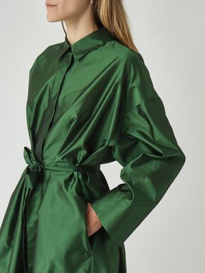 5. Robe femme Manna en mélange de soie Émeraude