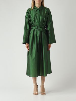1. Robe femme Manna en mélange de soie Émeraude