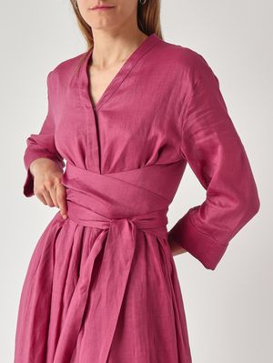 5. Abito donna Camilla in ramie Magenta