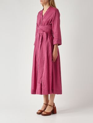 3. Abito donna Camilla in ramie Magenta