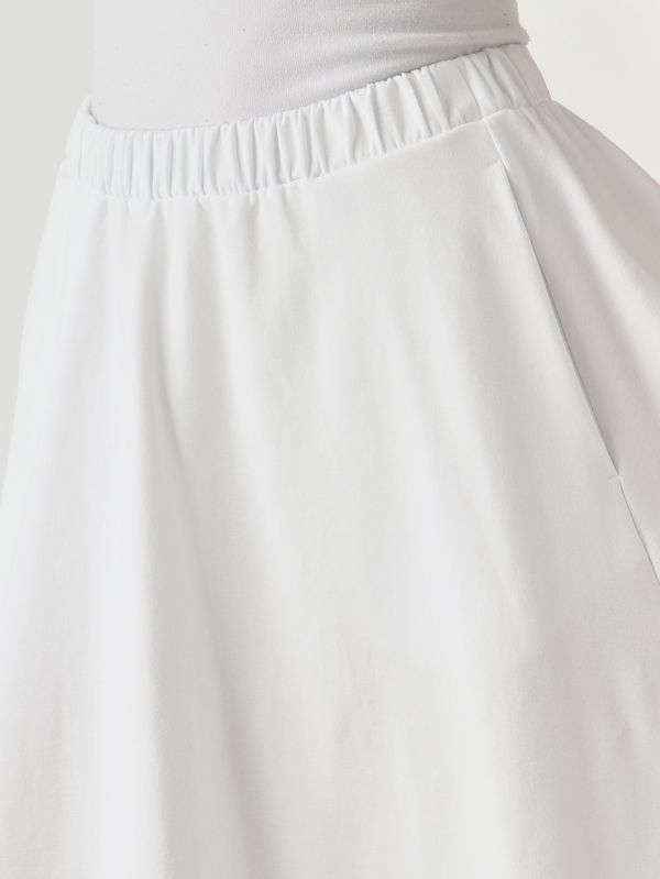 5. Falda de mujer Ribes de mezcla de algodón elástico. Blanco MM Max Mara 2616771018600