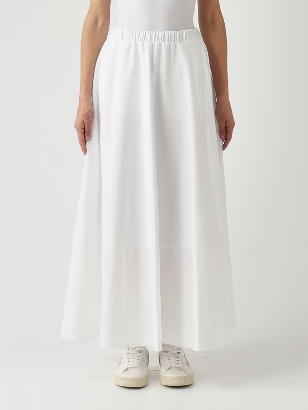 1. Falda de mujer Ribes de mezcla de algodón elástico. Blanco MM Max Mara 2616771018600