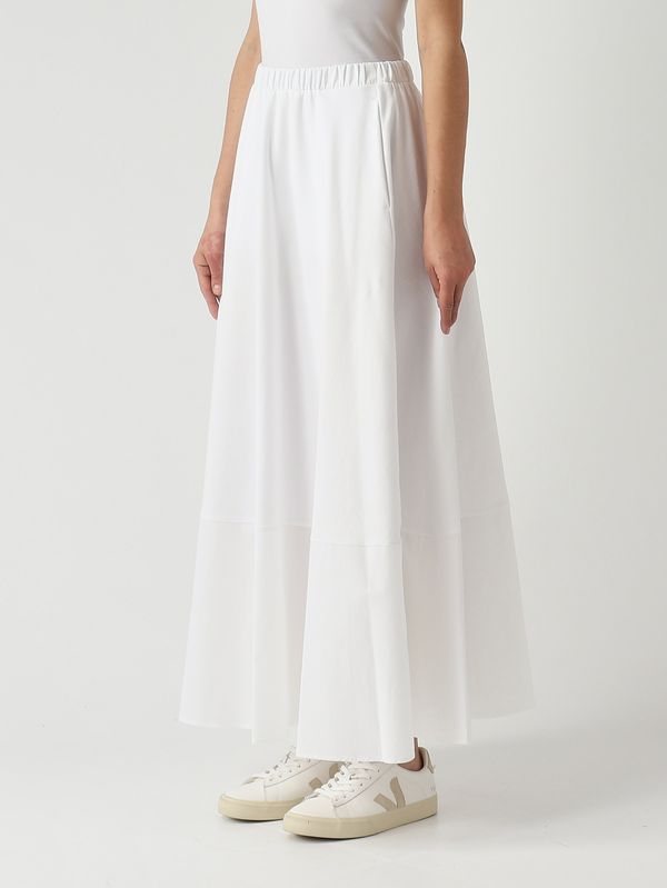 3. Falda de mujer Ribes de mezcla de algodón elástico. Blanco MM Max Mara 2616771018600