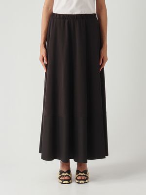 1. Gonna donna Ribes in misto cotone stretch Nero