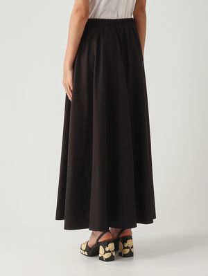 4. Gonna donna Ribes in misto cotone stretch Nero
