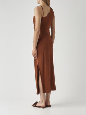 4. Abito donna Fiabe in viscosa stretch Ruggine