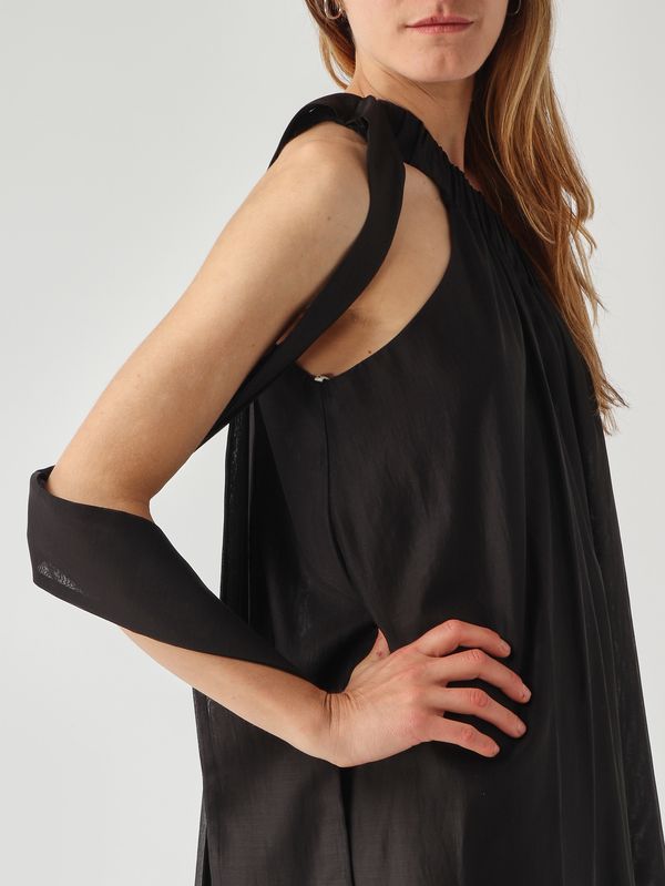 5. Abito donna in misto lyocell Nero Meimeij m6ef01