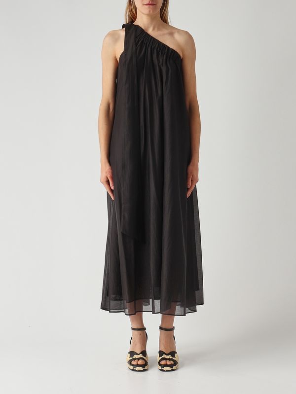 1. Abito donna in misto lyocell Nero Meimeij m6ef01