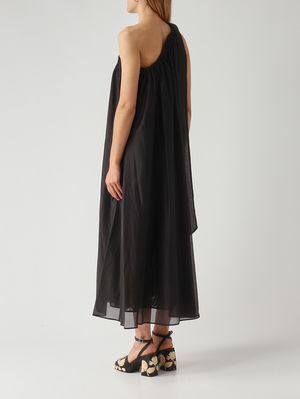 4. Abito donna in misto lyocell Nero