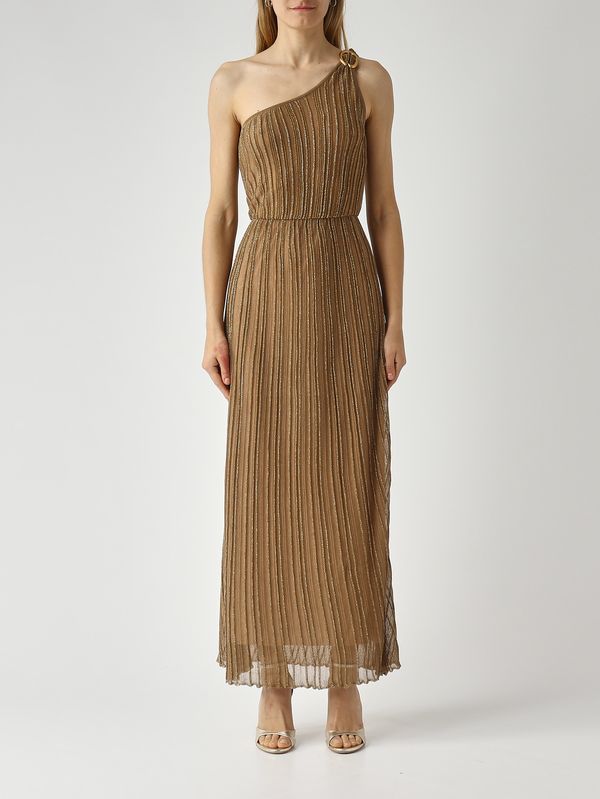 Tina women's dress in viscose blend Gold Nenette