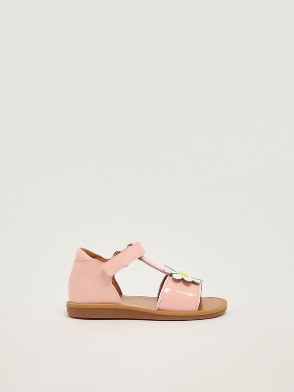 1. Girl's leather sandal Rosa Pom D'api u1civr04