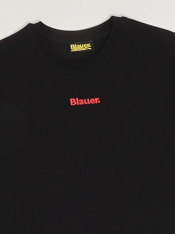 3. Kinder-T-Shirt aus Stretch-Baumwolle Schwarz Blauer 26sblkh02512007558