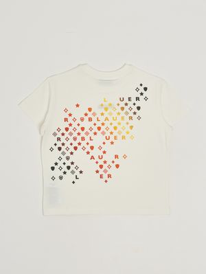 2. Camiseta de niño de algodón elástico Blanco