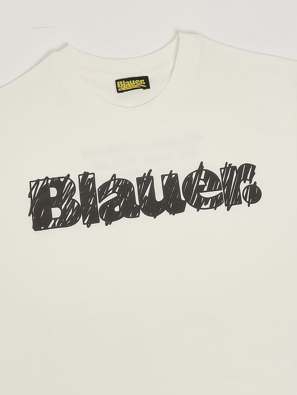3. Camiseta de niño de algodón elástico Blanco Blauer 26sblkh02513007558
