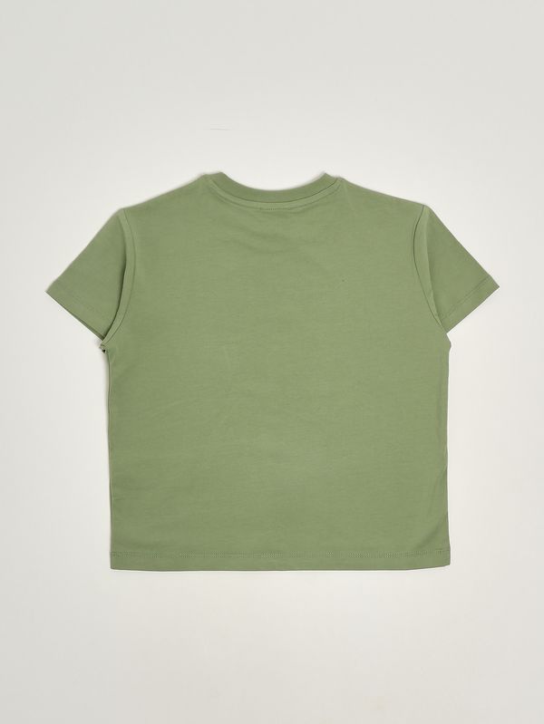 2. Kinder-T-Shirt aus Stretch-Baumwolle Olivgrün Blauer 26sblk02522007558